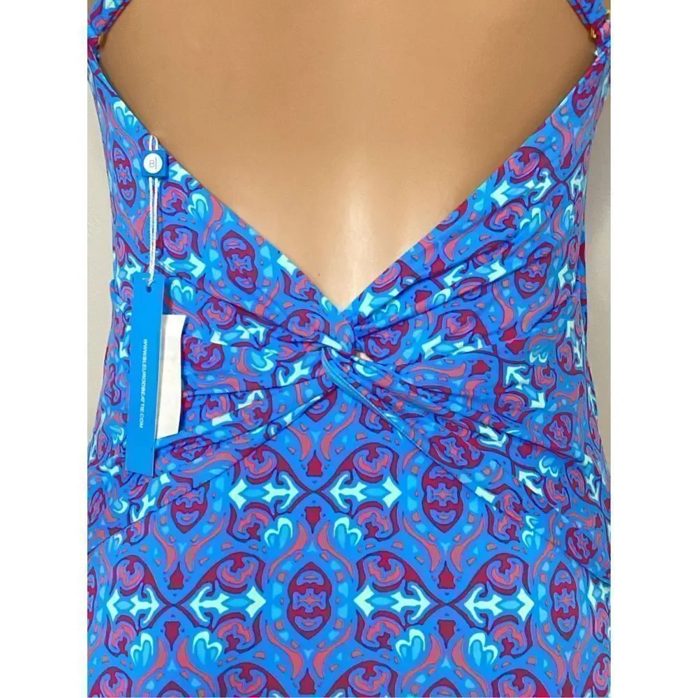 New. Bleu Rod Beattie twisted blue swimsuit. Retails $129. Size 10 - Picture 7 of 12
